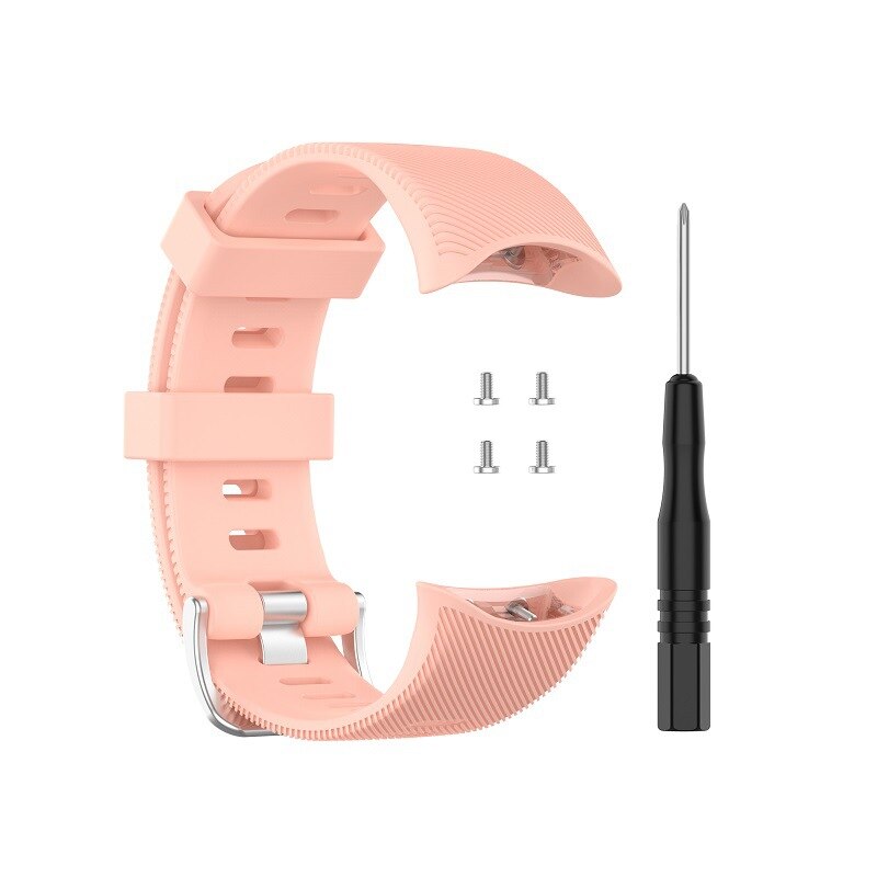 Oryginalny pasek silikonowy do Garmin Forerunner 45/Forerunner 45S/Swim 2 miękki silikonowy regulowany pasek zamienny pasek Garmin Swim 2: Pink / Swim 2