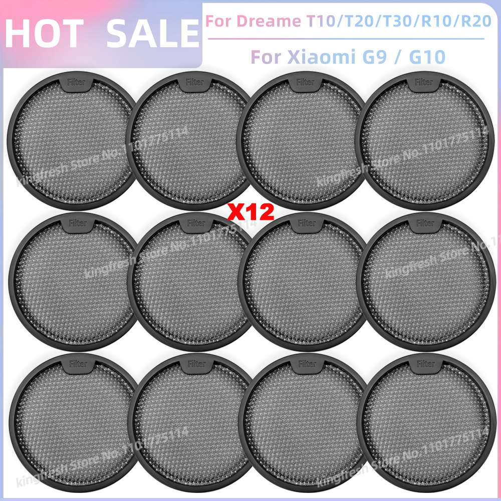 Passend für Dreame T10 / T20 / T20 Profi / T30 / T30 Neo / R10 / R10 Profi / R20, Xiaomi G9 / G10 Ersatzteile Vornachfilter: Armee Grün