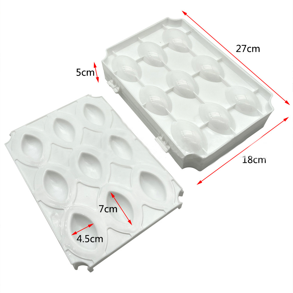 Kibbeh Maker Mold Meatball Tool Stuffing Mold Manual Meat Processor Kibbeh Meatloaf Maker: 9 cell