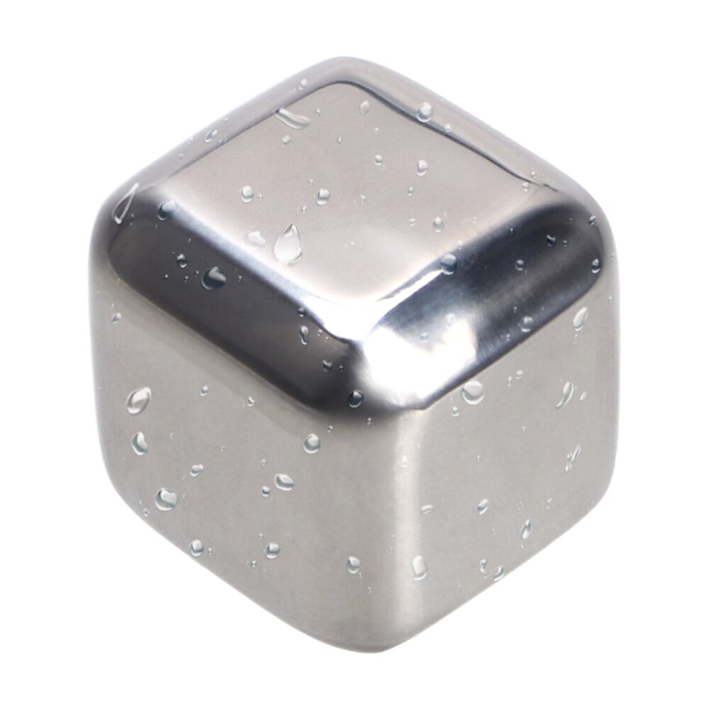 Instrumentos de cerveza para Bar, bebida rápida, piedras de hielo congeladas para enfriar whisky, vino, 1 unidad, cubos de hielo de acero inoxidable, rocas enfriadoras de whisky