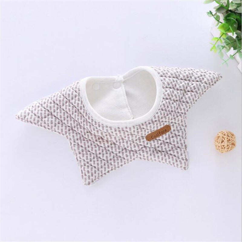 100% Cotton Waterproof Baby Bibs Round Neck Baby Girls Bibs 360 Degree Flower Star Bib For Girls Baby Girls Clothing