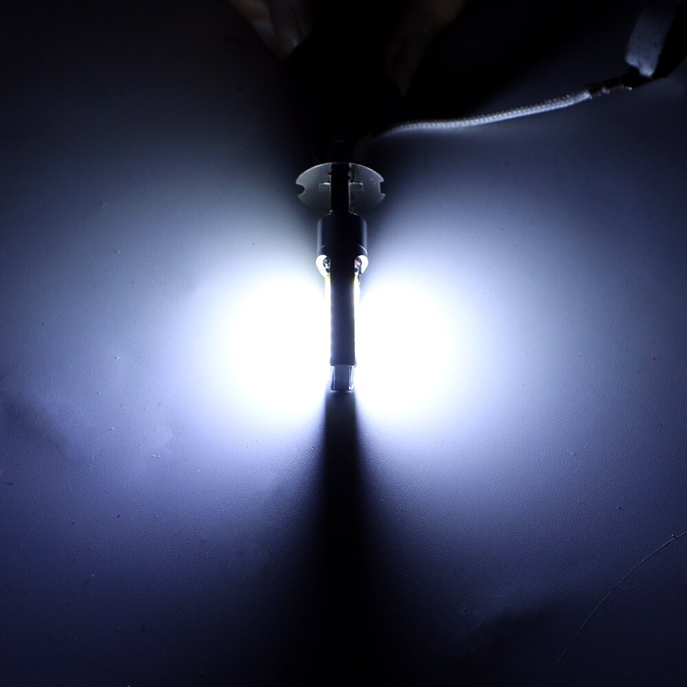 Leepee 1 Paar Led H3 Koplamp Auto Rijden Lamp Super Heldere Wit Cob Led Auto Koplamp Head Light Lamp Auto mistlamp