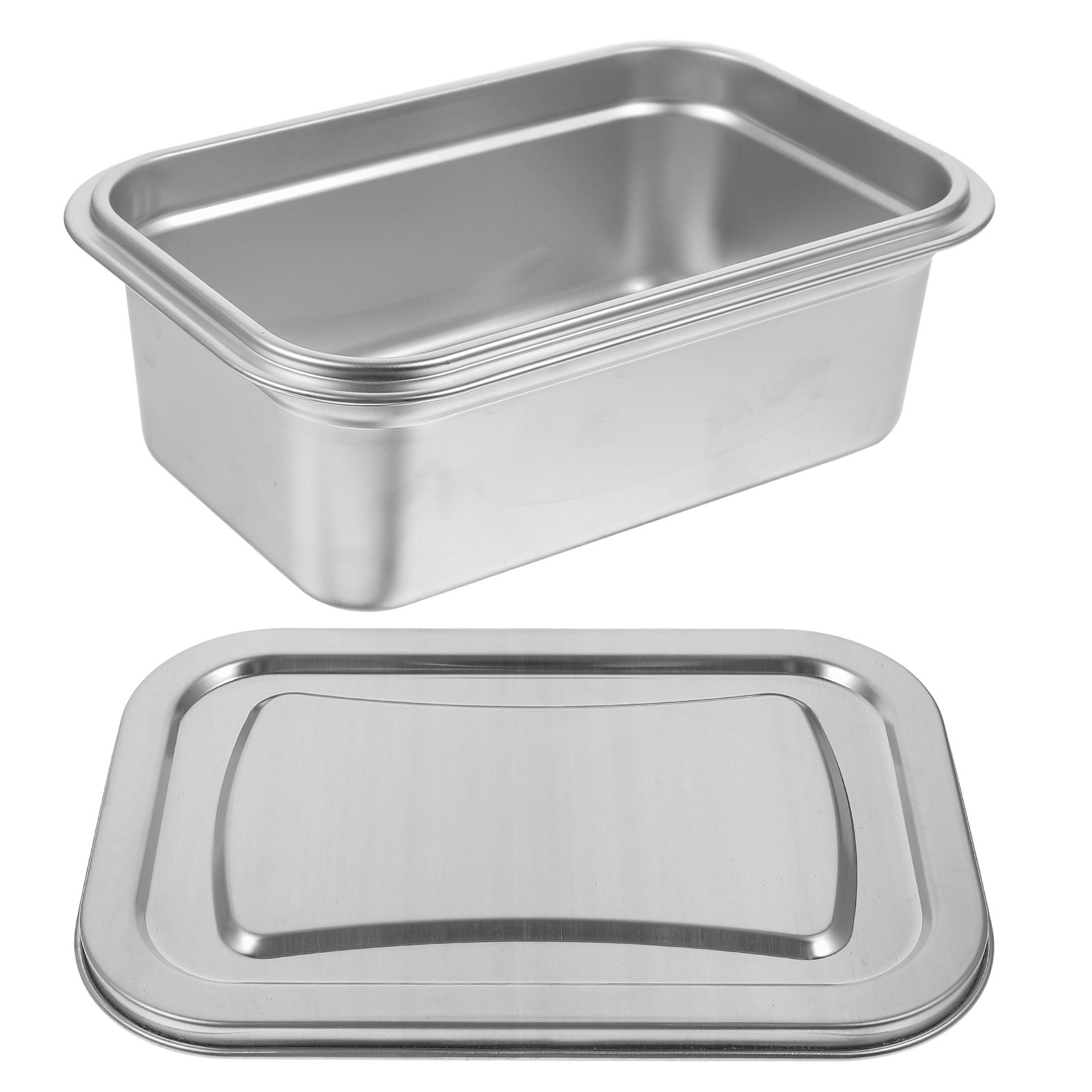 Stainless Steel Ice Cream Container Freezer Storage Keeper Yogurt Boxes Reusable Preservation Household Tubs Containers Kitchen