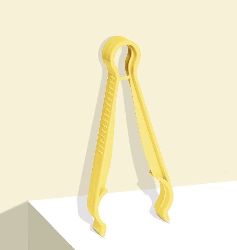 Anti Slip Gesteriliseerd Babymelk Flessen Tang Clip Slip Sterilising Plastic Tang Voor Water Flessen Klem Skid Fles: yellow