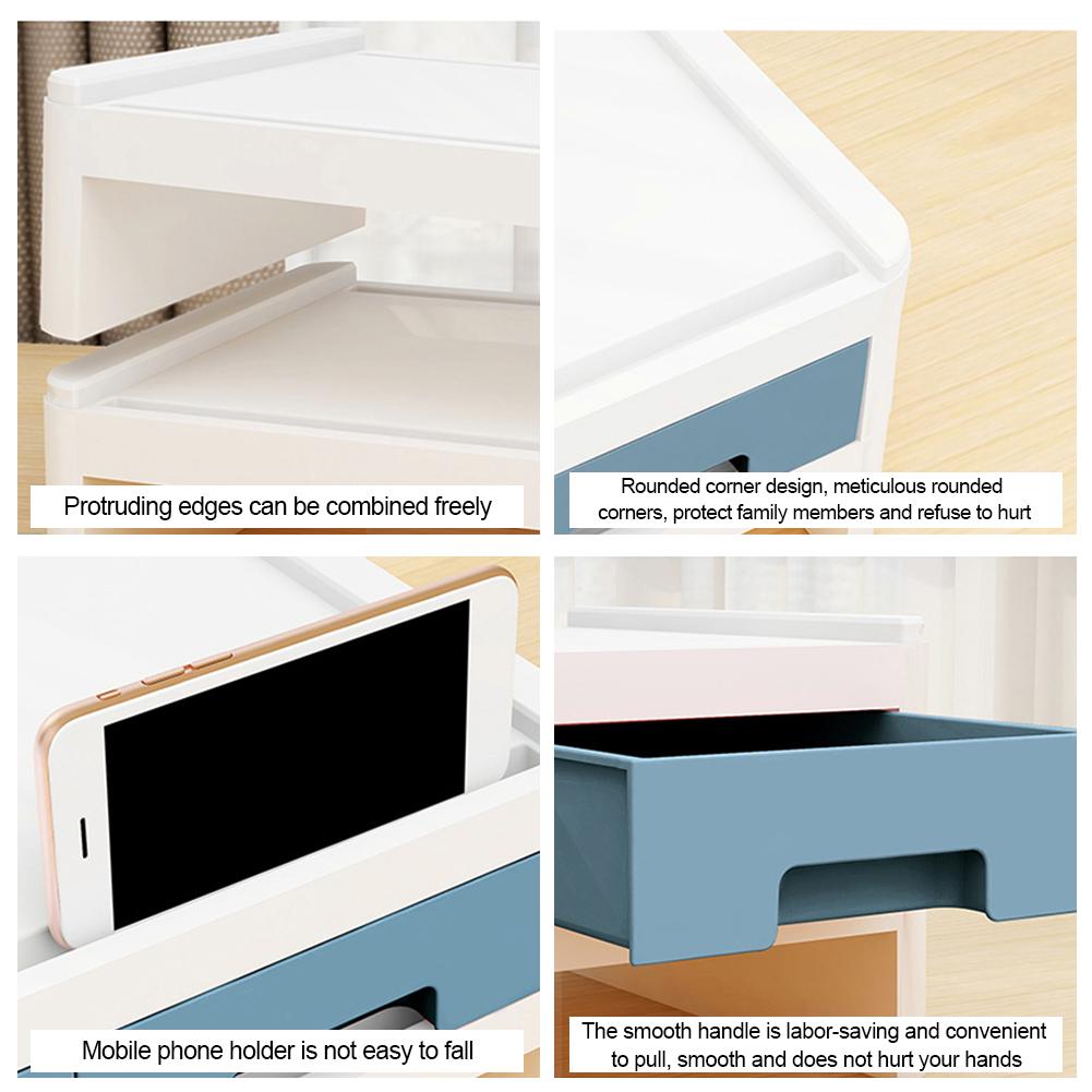 Bureau bureau boîte de rangement Mini multi-fonction tiroir Type stockage support organisateur en plastique étagère de bureau pour ordinateur de bureau