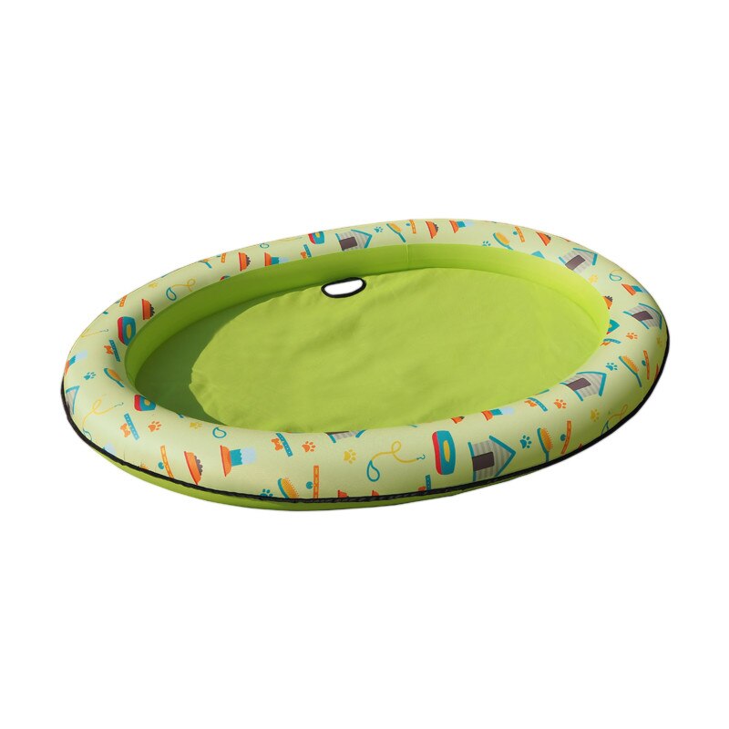140*96cm Air Mattress Swimming Pool for Pet Dog Floating Pool Pet Water Toy Pool Row Bed Inflatable Beach Toy for Dogs Cats: green