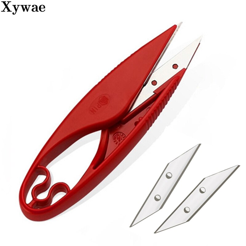 Advanced Plastic Handle Sewing Scissors Yarn Thread Scissors Embroidery Cross stitch Cutter Cutter Shape Scissor Supplies Tool