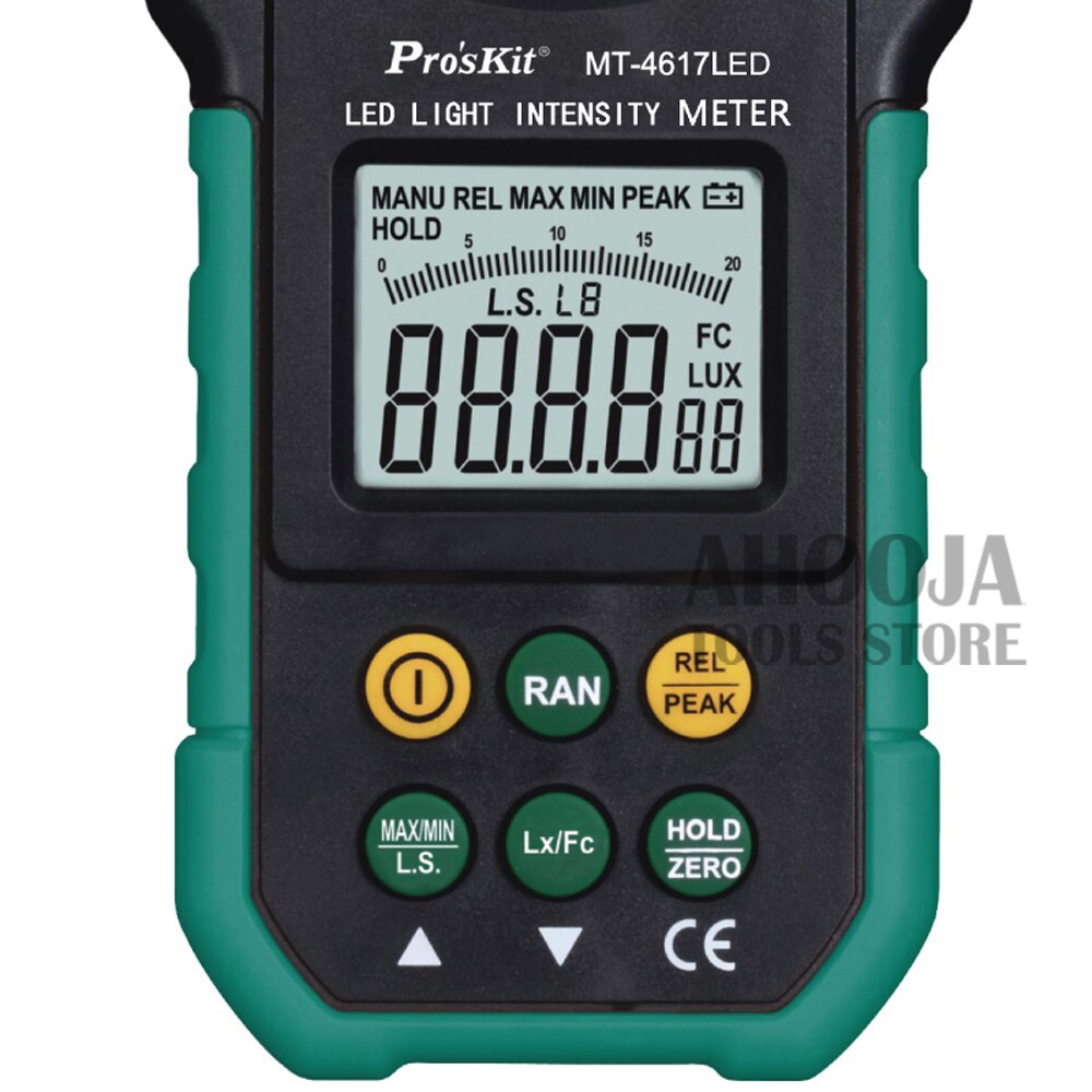 Pro'sKit – Instrument de mesure de l'éclairage, photomètre, luminomètre