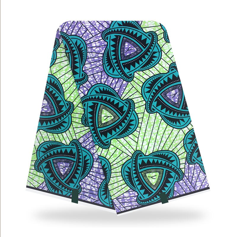 Ankara African Wax Print Fabric Real Veritable Wax 100% Cotton 6 Yards Diy Sewing Nigerian Fabric for Wedding Dress Y1117-14: As picture 13