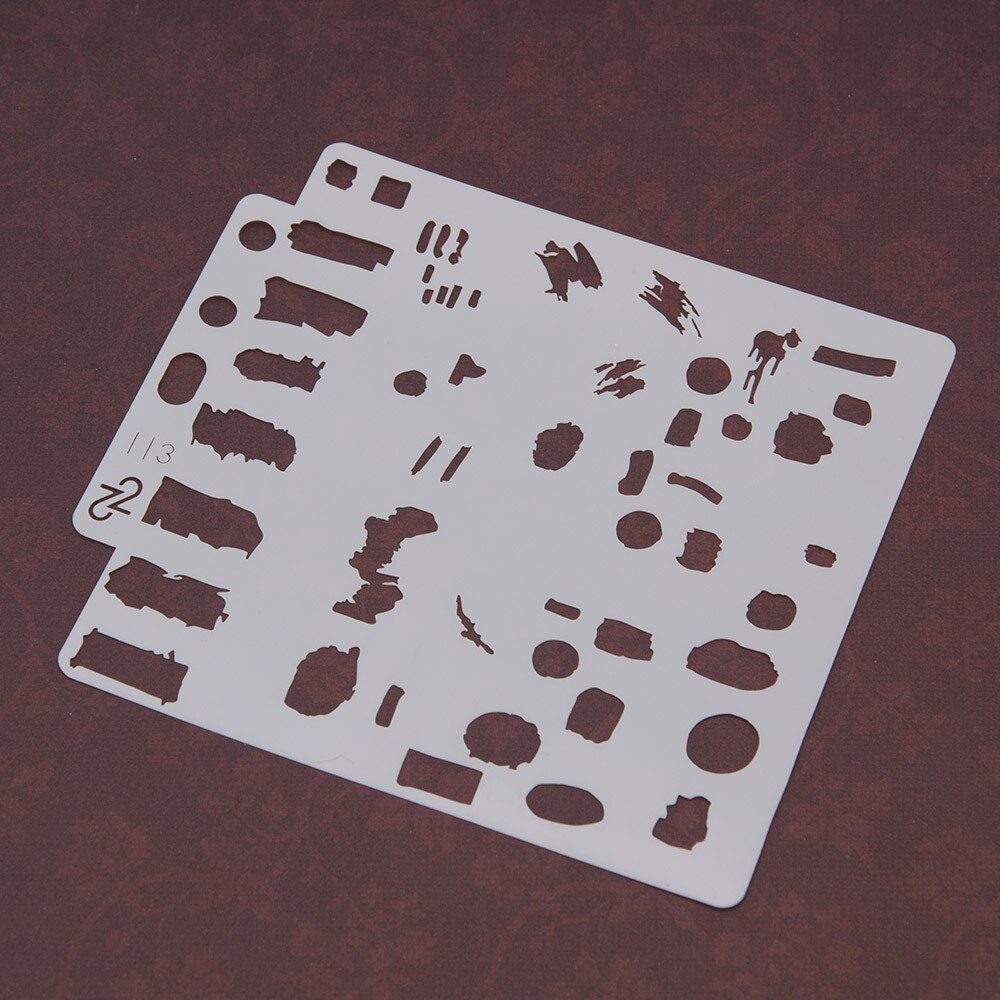 14.1cmx13cm Reusable Plastic Mandala Stencils Painting Templates for Painting DIY Art Projects S113