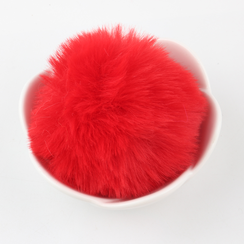 Bolas de pompón de piel de conejo Rex sintética, pompones suaves y esponjosos artificiales de 6cm y 8cm, pompones DIY, ropa hecha a mano, suministros para manualidades de costura: Cobre envejecido / 3 XL