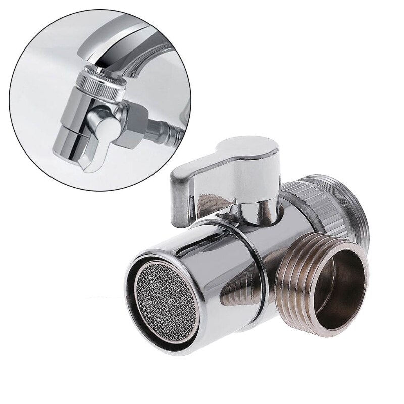 3/4 di pollice 3 vie ottone rubinetto splitter, tubo flessibile