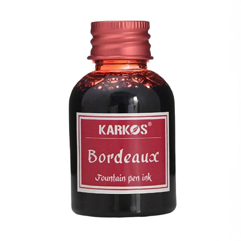 Pure Colorful 30ml Fountain Pen Ink Refilling Inks Stationery School D2E6: Wine red