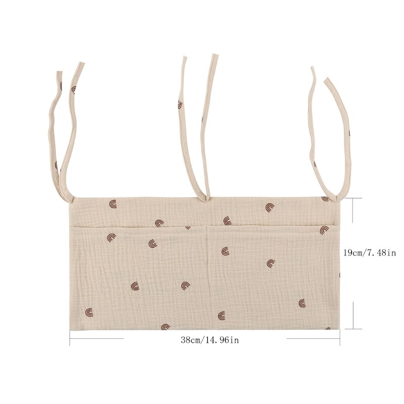 Bolsa de almacenamiento portátil para cuna de bebé, organizador multifuncional para cabecero de cama de recién nacido, ropa de cama para niños, bolsa de pañales