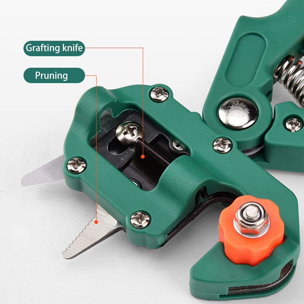 Fruit Plant Tree Secateurs Farming Pruning Shears Branch Cutter Grafting Pruner Scissors Orchard Garden Tools Kit Green