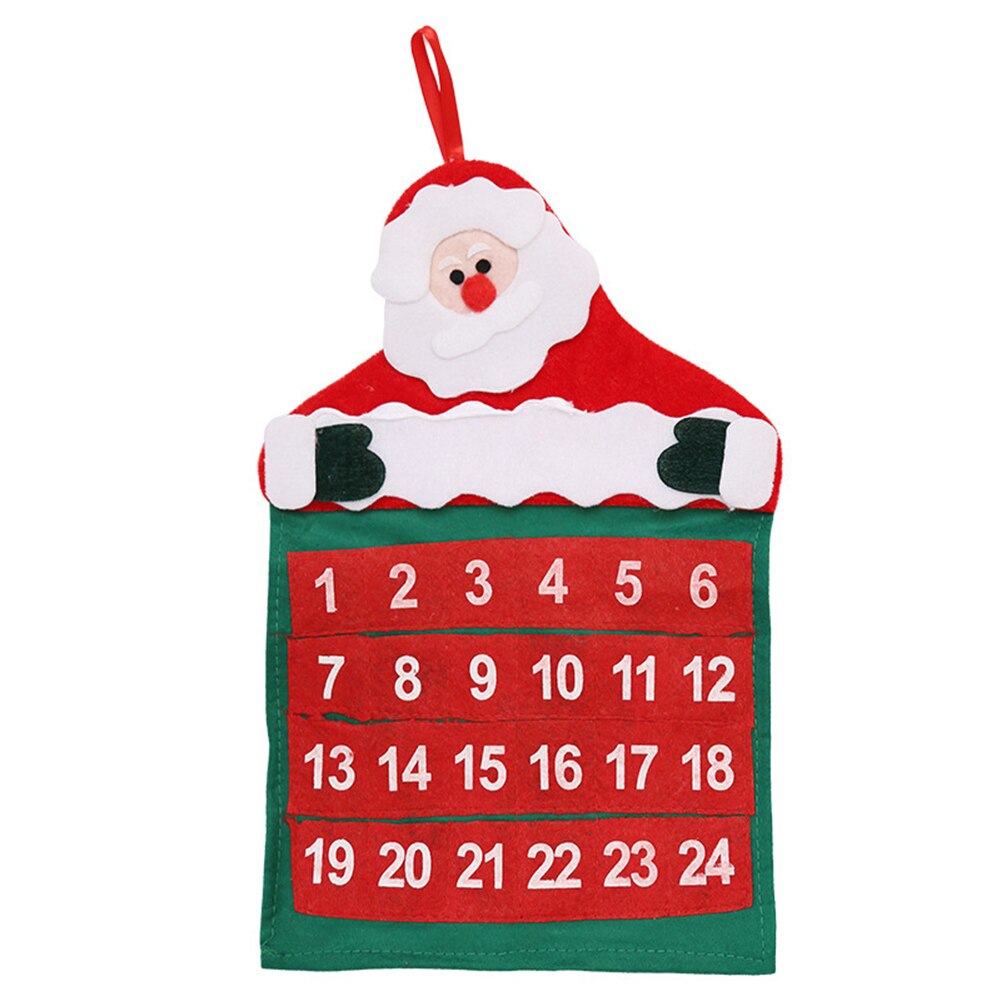 Christmas Advent Calendars Santa Claus Pendant Wall Door Hanging for Hotel Lobby: Default Title