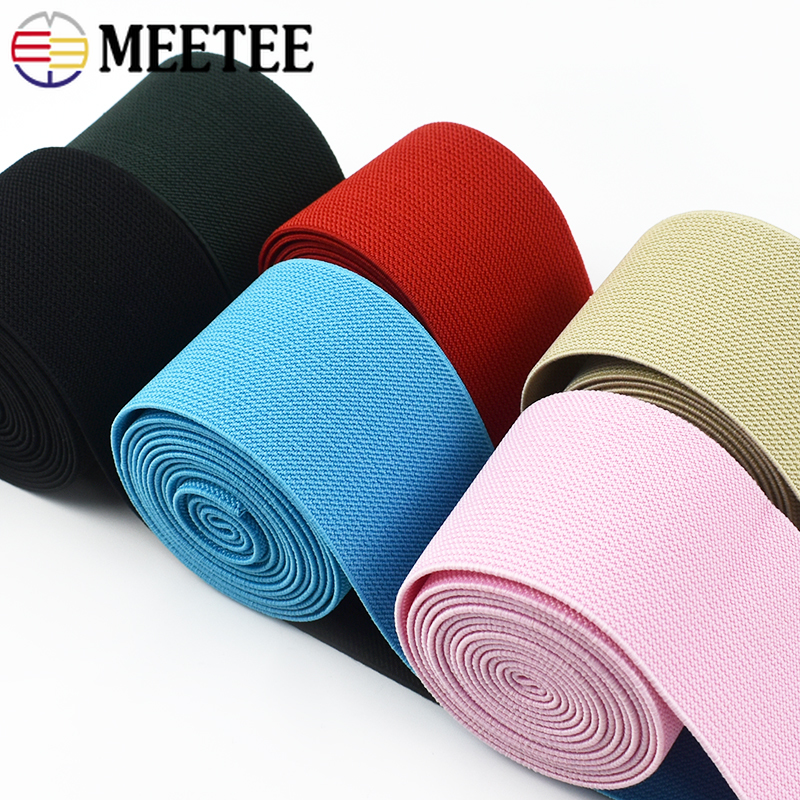 1-5M Elastische Band Voor Broek 60Mm Kleding Elastiekjes Zachte Huid Stretch Lint Tape Broek tailleband Diy Naaien Accessoires