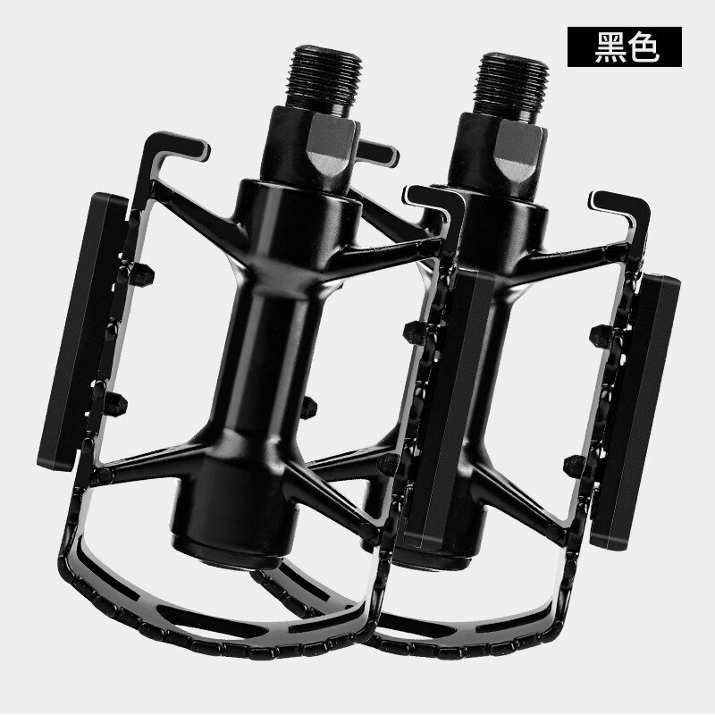 Fiets Pedaal Racefiets Mountainbike Pedaal Lager Pedaal Fiets Accessoires Universele Een Paar: Black and White with Pattern Intensive Ball Bearing One Pair of Dress