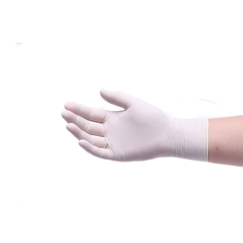 50 stuks wegwerp nitril handschoenen werkhandschoenen zonder poeder huishoudelijke schoonmaak industriële monteur laboratorium handschoen: Wit / S