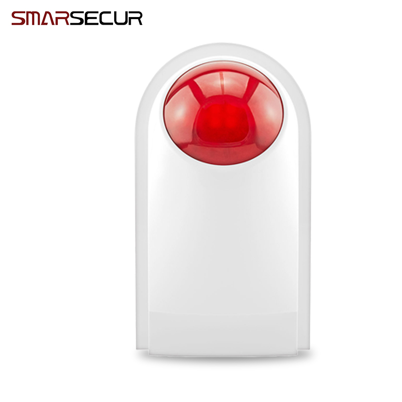 Sirena estroboscópico inalámbrico Smasecur con batería de respaldo para sistemas de alarma de casa al aire libre para sistema de alarma G90B G90B Plus S2G
