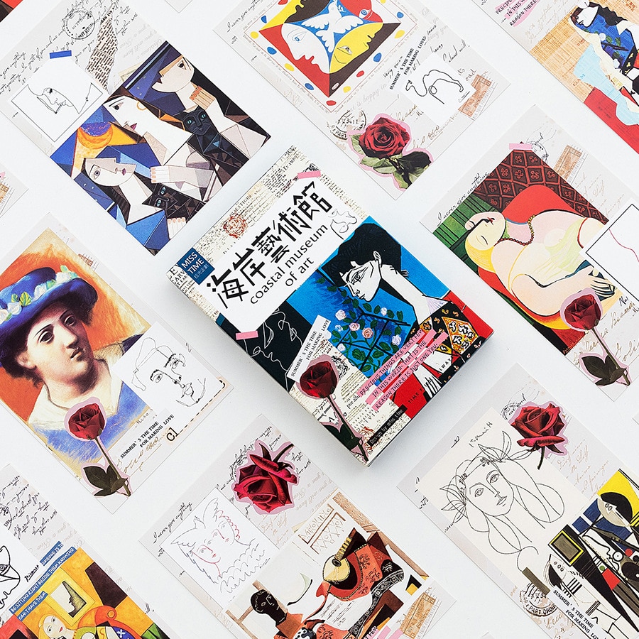 30 Sheets/Set Novelty Coastal Art Museum Postcard /Greeting Card/Message Card/Christmas and Year