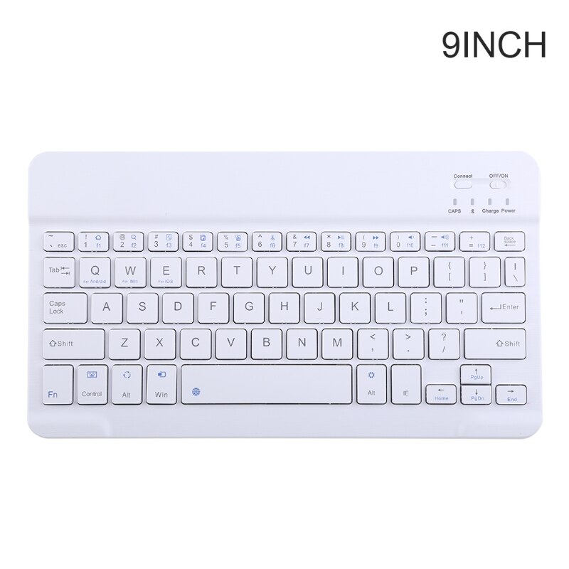 7/9/10 Inch Draadloze Bluetooth-Compatibel Lichtgewicht Oplaadbare Toetsenbord
