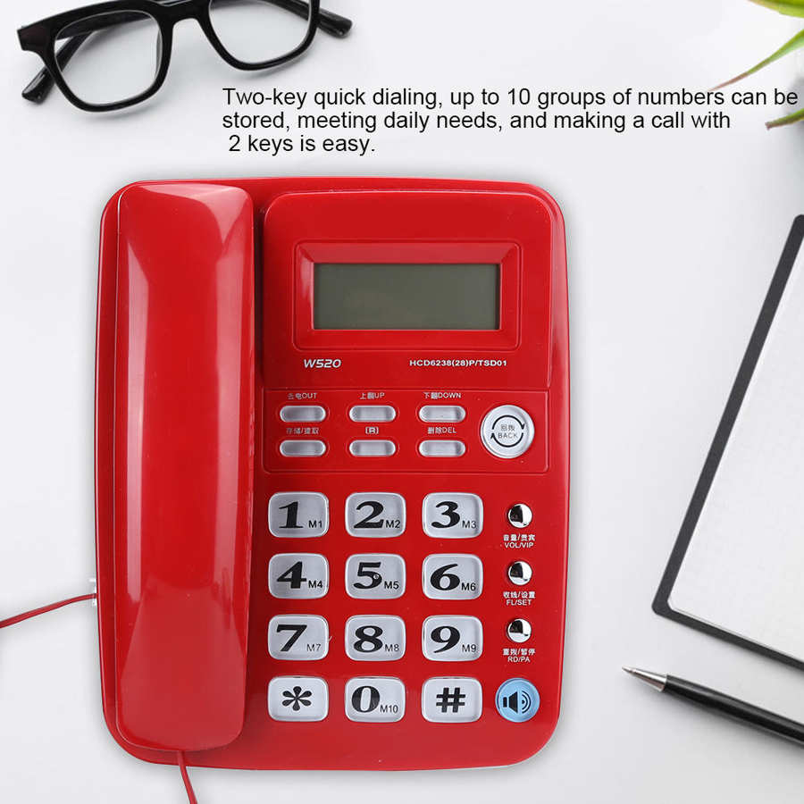 Office Domestic Business Caller Identification Telephone Fixed Hands Free Call Landline