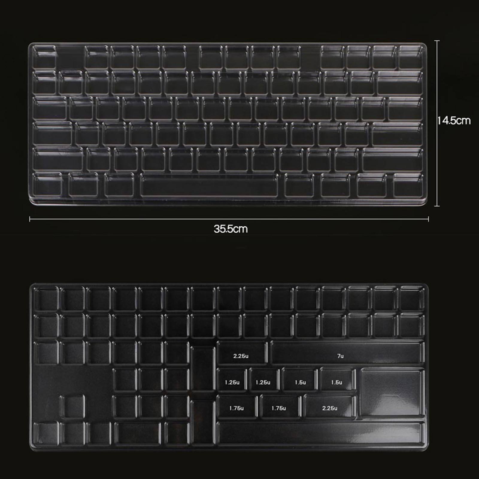 2 Layers Keycap Storage Box Washable Clear Lid for Keyboard Set Organizer Keycaps Collection Containers