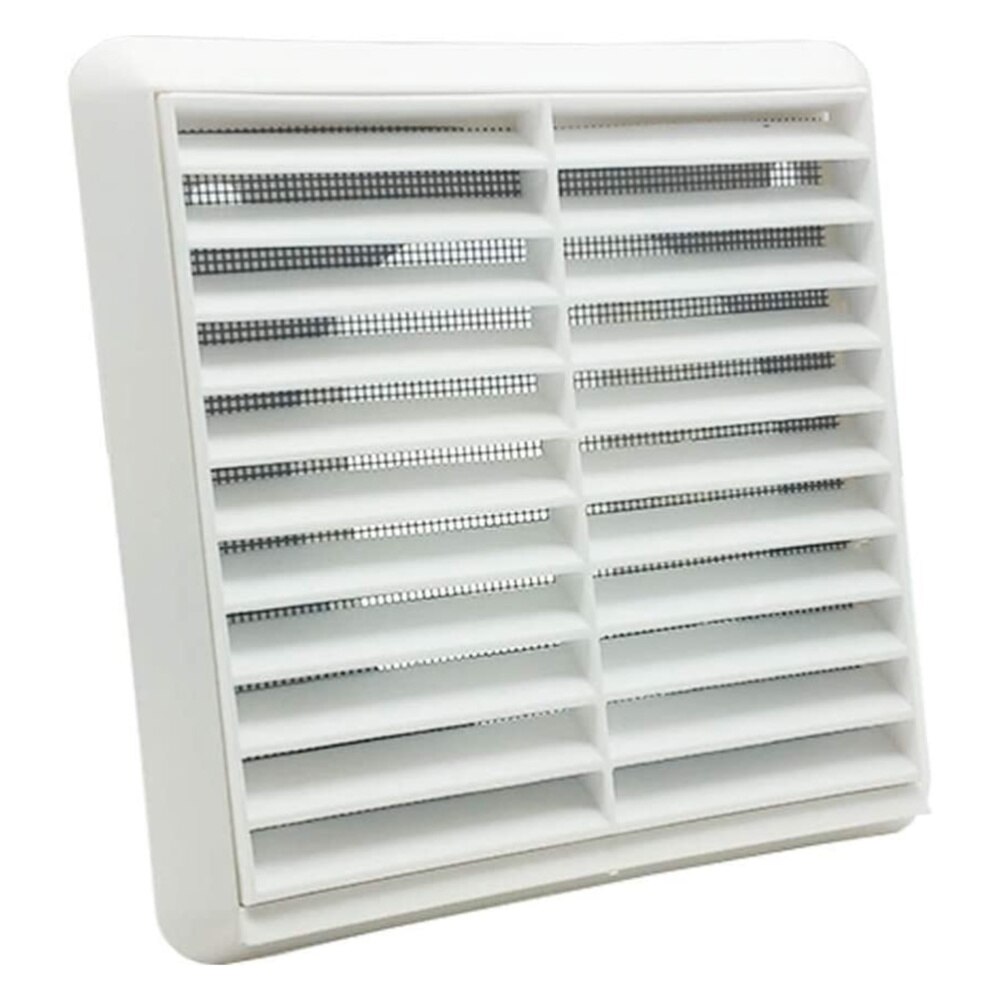1PC Air Vent Ventilation Grill Cover Wall Ceiling Mounted Vent Built-in Fly Screen Mesh for Bathroom Office Home (White, 100mm): White 100MM