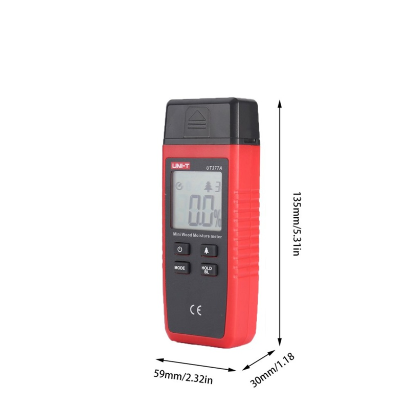 UNI-T professionale misuratore di umidità del legno igrometro digitale Tester di umidità per legno Data Hold LCD strumento portatile
