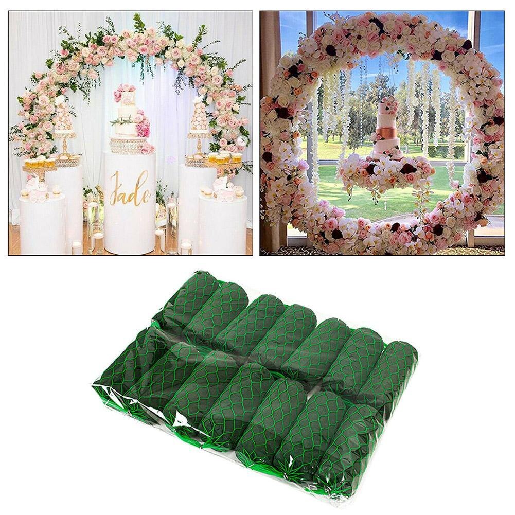 14Pcs Bruiloft Guirlande Oasis Bloemen Boog Foam Blokken Fresh Cut Schuimen Base Tuin Bloemist Diy Bloemstuk Schuimen Modder base