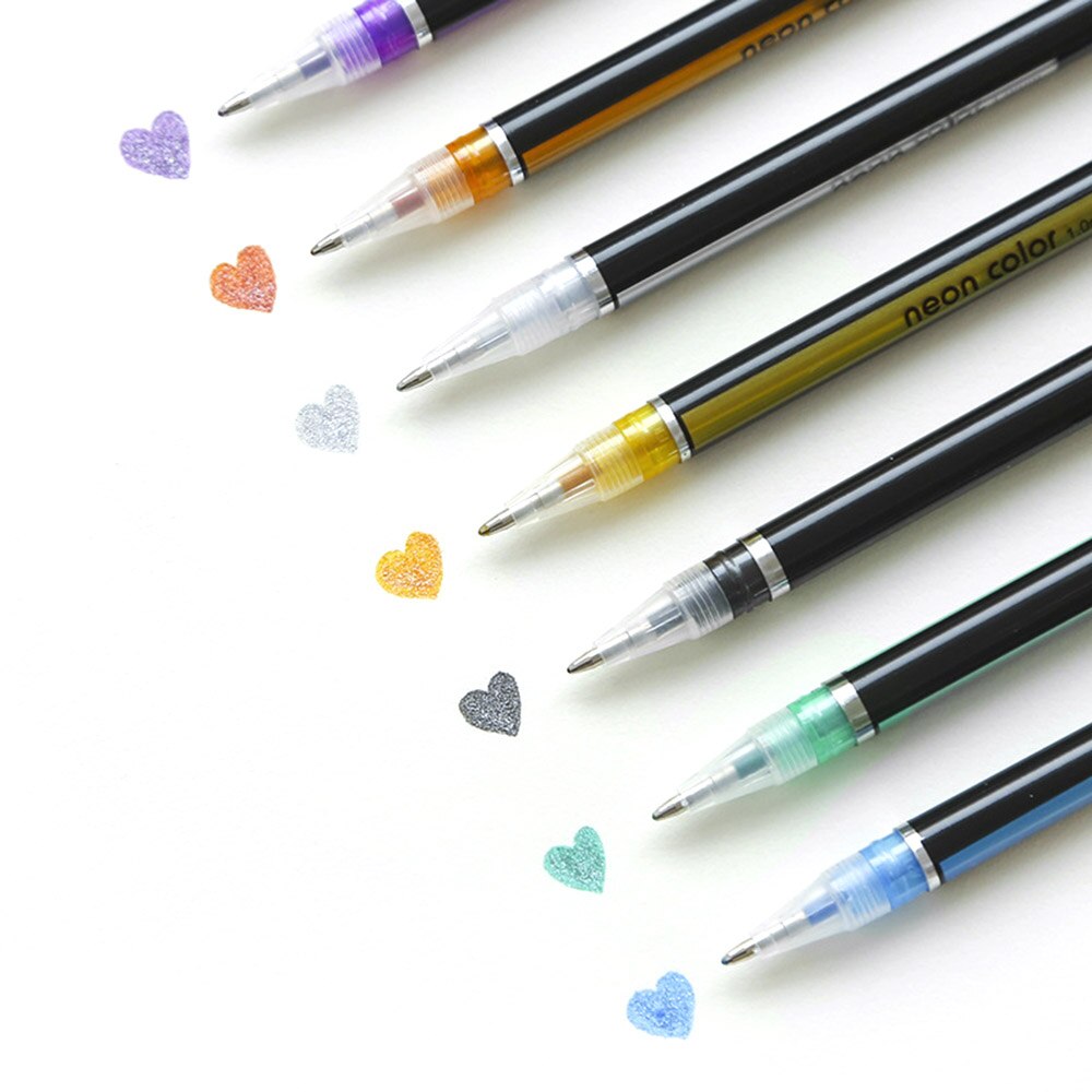 Multi Color Rainbow Highlighter Gel Pen Balpennen Handgrepen Schrijven Kleurrijke Inkt Voor Scrapbooking Tekening Student Schilderen