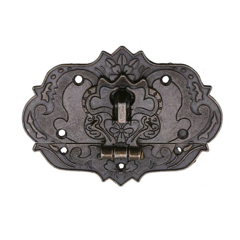With Screws Mini Multipurpose Jewelry Box Hasp Antique Wooden Cases Chests Lock Latch Home Furniture Buckle Retro Hardware Decor