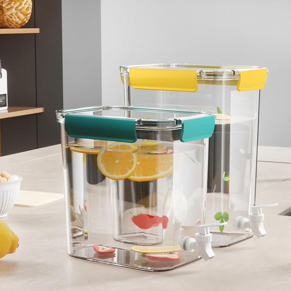 3.5L 4.5L Cold Kettle Large Capacity Multipurpose PET Faucet Lemonade Jug for Kitchen 
