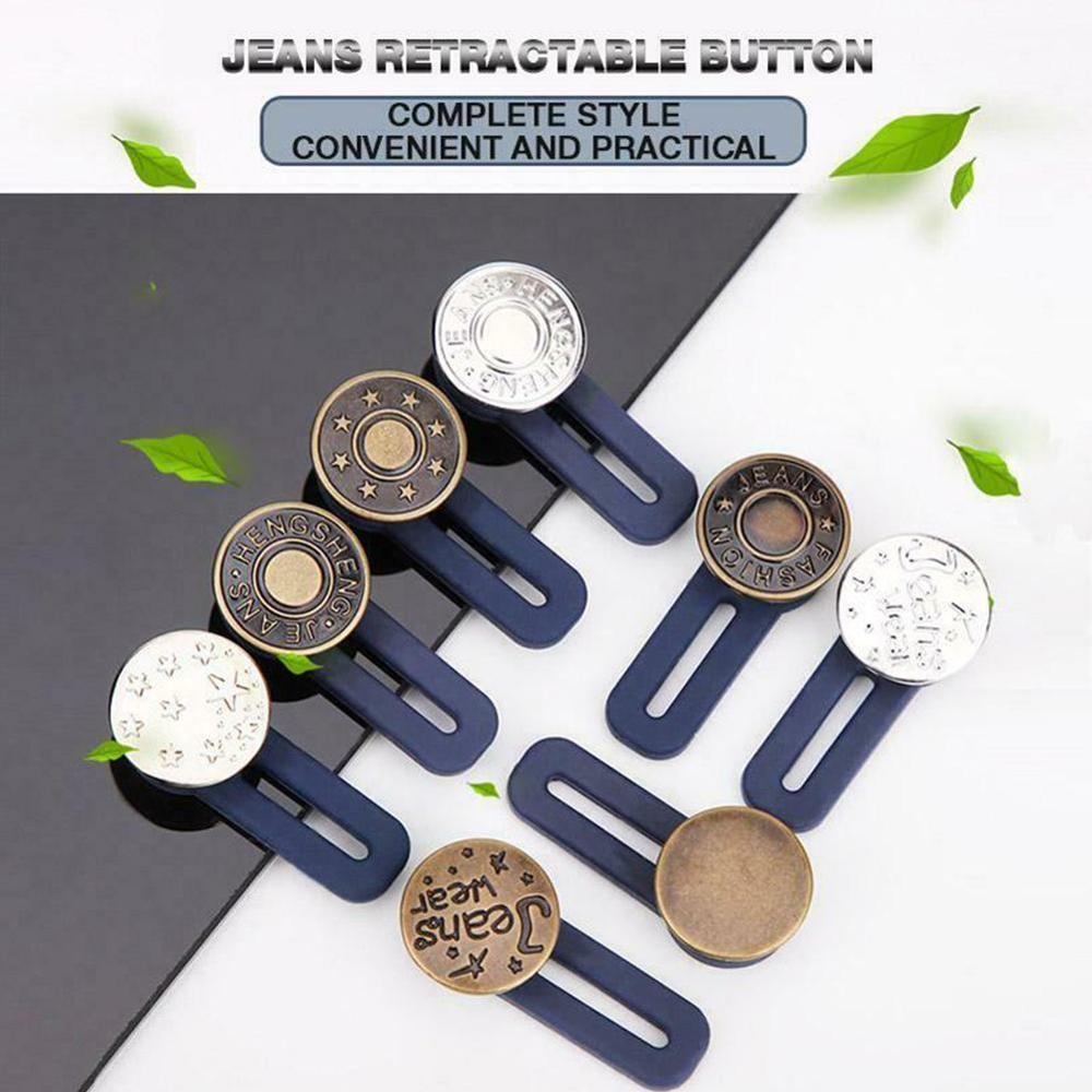 Bouton de jean ajustement parfait à n'importe quel pantalon de jean augmenter réduire la taille remplacer attache de verrouillage sécurisé Kit de fixation de couture bricolage
