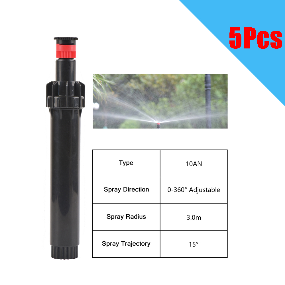 5Pcs Pop-up Sprinkler Ersatz Streudüsen 0 ~ 360 Grad Einstellbar Garten Park Bauernhof Gras Rasen Bewässerung Werkzeug: Lila