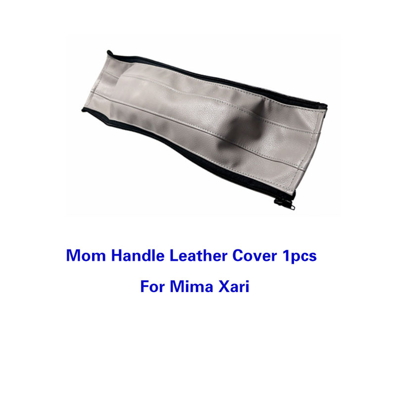 Fundas de cuero PU para manillar de cochecito de bebé, funda protectora para reposabrazos, accesorios para cochecito, Mima Xari: Caqui oscuro