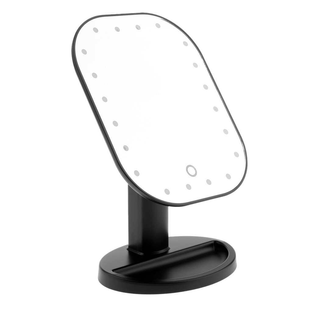 Pro Led Lighted Makeup Mirror /Tabletop Mirror -180° Rotation With 20 Lights &amp; Detachable