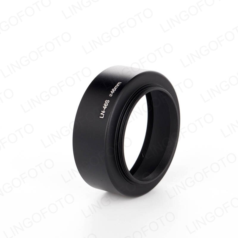 Metal Standard Lens Hood for LN-46S with 43MM Lens Cap for OLYMPUS M.ZUIKO 25mm 17mm f1.8/12mm f2.0