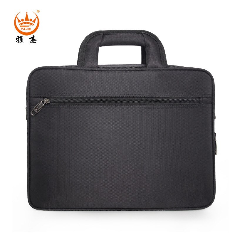 Men Business Briefcase Large-Capacity File Bag Oxford Cloth Anti-Spillage Shoulder Bag Casual Handbag Wear-Resistant