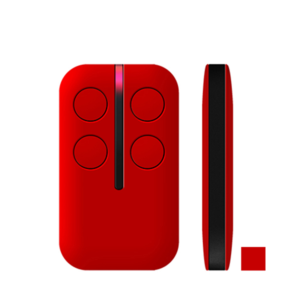 TAU 250T-4RP 250K-SLIMRP télécommande copieur de Garage ouvre-porte de remplacement télécommande émetteur sans fil 433MHz: Rouge