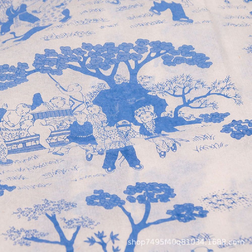 Arts Creatieve Keramiek Transfer Papier Aardewerk Accessoires Blauw En Wit Porselein Papier Glazuur Onderglazuur Bloem Papier