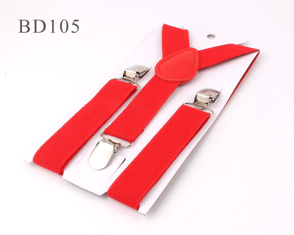 Kids Suspenders Solid Adjustable Elastic Suspender Candy Color Children Braces Wedding Accessories Girls Boys Straps: BD105