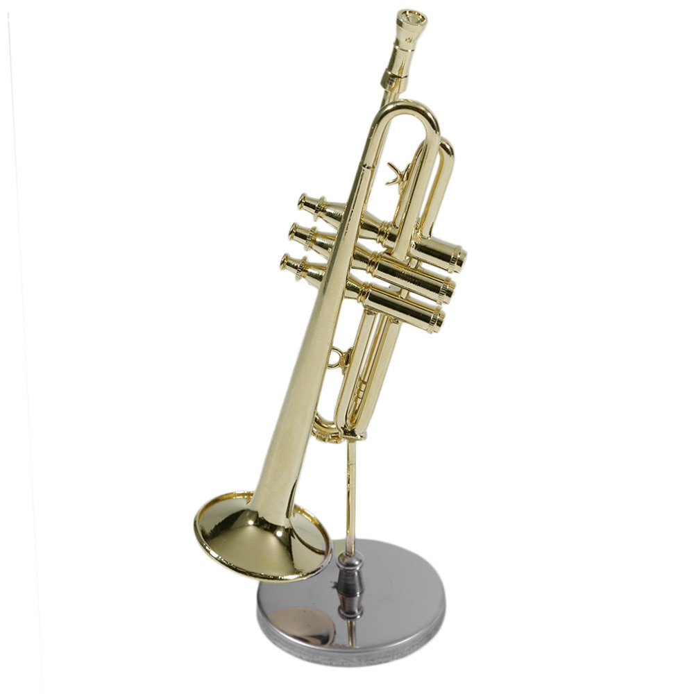 Creatieve Mini Trompet Een Goede Voor Kind Mini Trompet Muziekinstrument Model Voor Kid Mini Trompet met Case