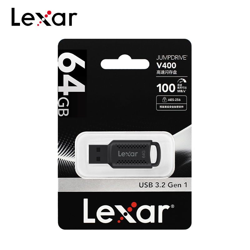 Lexar USB3.2 JumpDrive V400 szybka pamięć Flash odczyt 100 mb/s 32 GB 64 GB 128 GB 256 GB uniwersalna magistrala szeregowa USB