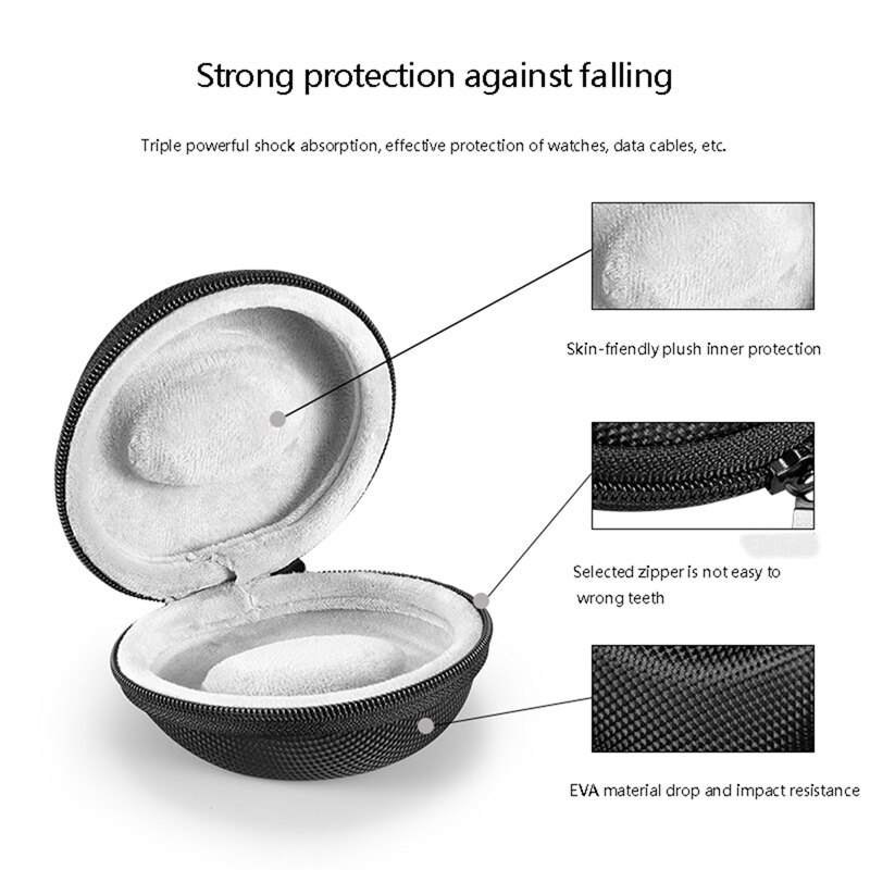 3 étuis de transport pour montre intelligente, boîte de rangement de voyage, EVA protecteur de montre, bijoux portables, étui rigide pour montres
