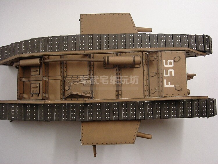 1:25 skala ukwwi mark mk iv mandlig tank diy håndværk papir model kit gåder håndlavet legetøj diy