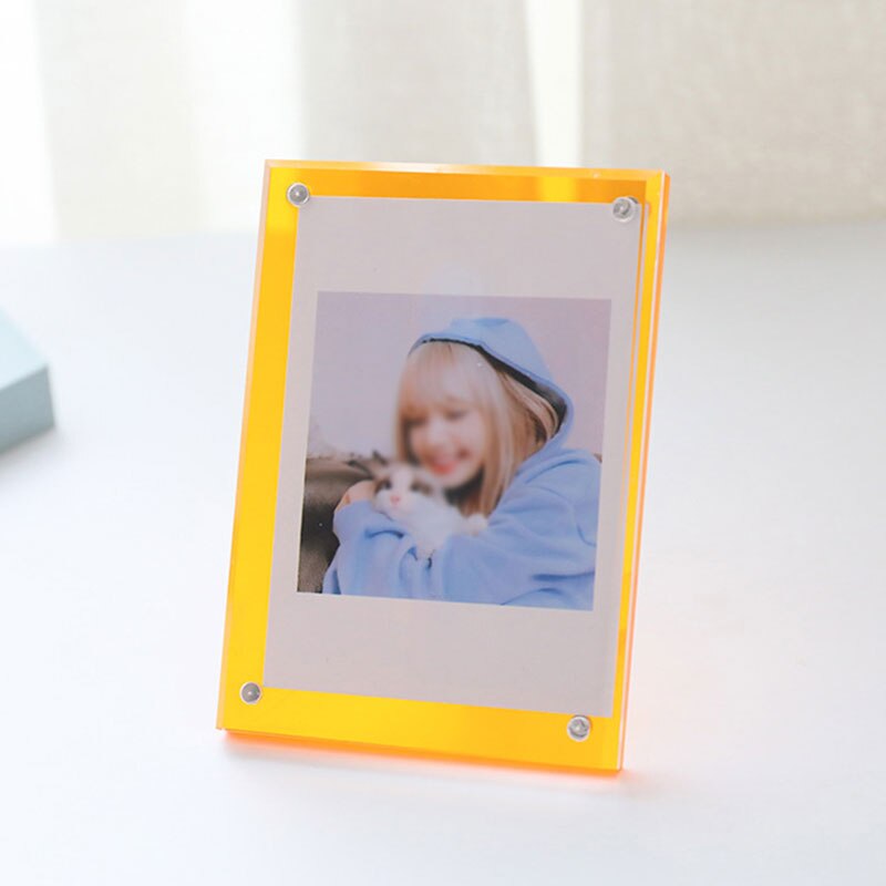 3 Inch Acrylic Photo Card Frame Display Stand 74mmx104mm Transparent Photoes Display Desktop Ornament Card Holder Home Decor: 1
