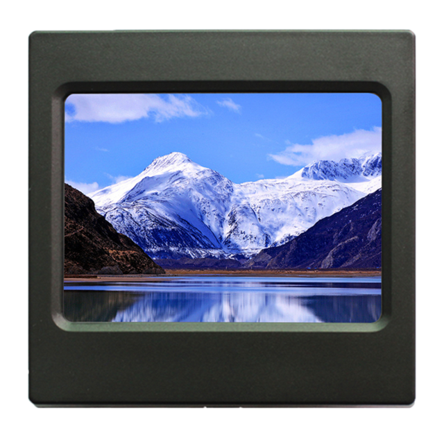 3.5 Inch TFT LCD Smart Programmable HMI Touch Screen RS485 Modbus RTU 86mm Color Display Wall Touchpad 320*240 PLC Touch panel: Cabinet mount / Black