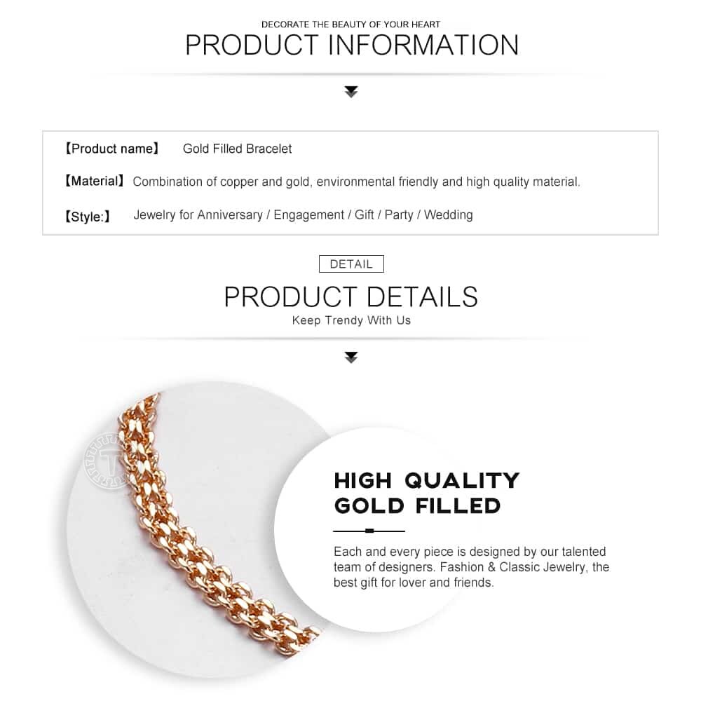 4/5mm kvinnors armband hamrade flätad vävning bismark curb kubanska armband 585 roséguld färg smycken länk kedja lcb 04